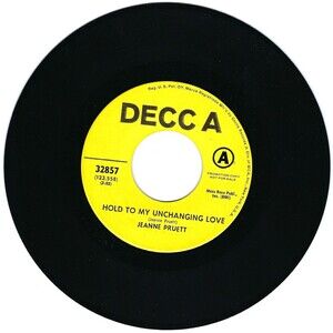 Jeanne Pruett Promo 45  Hold To My Unchanging Love on Decca M- Country '71